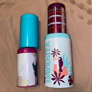 4 David’s tea tins